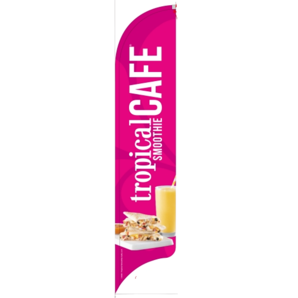 15' Tropical Smoothie Cafe Logo AdverSail Flag