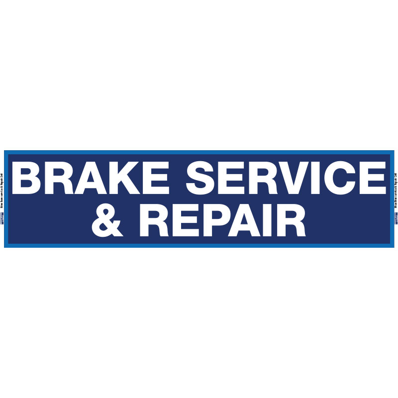 2' x 8' FullSpeed Automotive Brake Service & Repair Mesh Bay Banner - BLUE