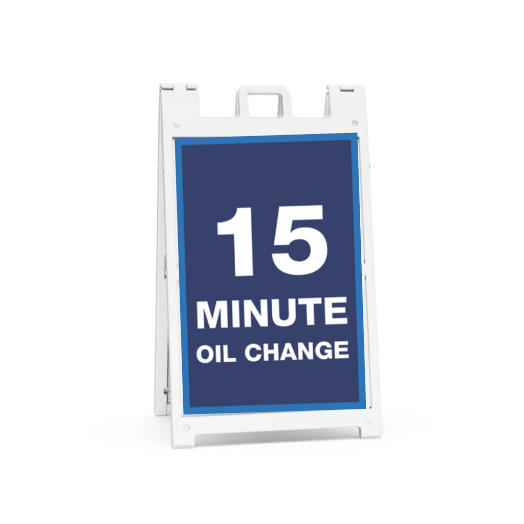 24" x 36" FullSpeed Blue 15 Min Oil Change Insert Only