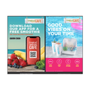 24"x36" Tropical Smoothie Café Good Vibes & Loyalty Double Sided A-frame Insert