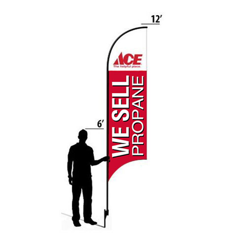 12' Ace Hardware Red We Sell Propane AdverSail Flag