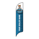 15' Carfax Custom (Dealership Branded) Advantage Dealer with Fox on Top AdverSail Flag