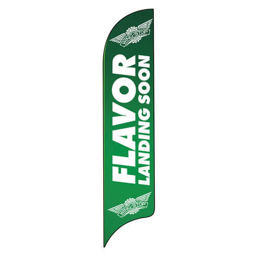 15' Wingstop Logo Flavor Landing Soon AdverSail Flag (2023 Art)