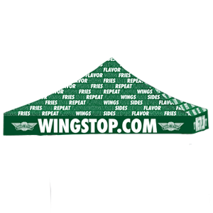 10x10 Wingstop Logo Wings Fries Sides Repeat Wingstop.com Tent Topper (2023 Art)