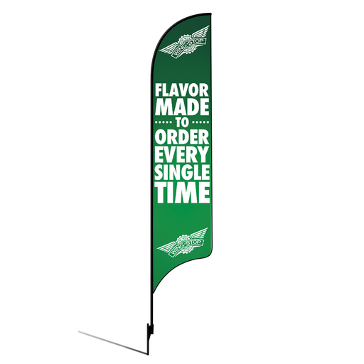 Kit for 15' Wingstop Logo Flavor Made To Order Every Single Time AdverSail (2023 Art)